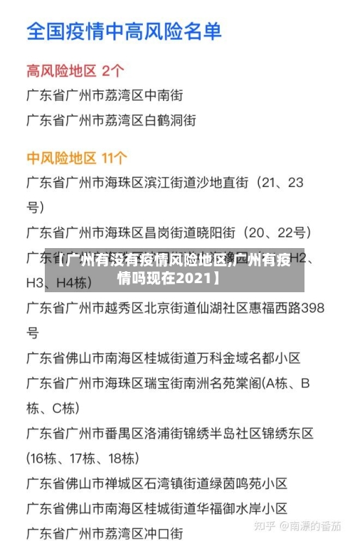 【广州有没有疫情风险地区,广州有疫情吗现在2021】-第3张图片