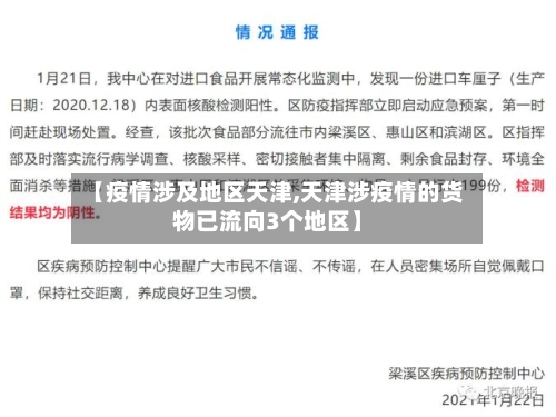 【疫情涉及地区天津,天津涉疫情的货物已流向3个地区】