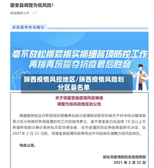 陕西疫情风控地区/陕西疫情风险划分区县名单