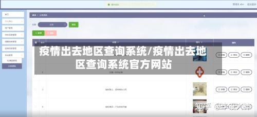 疫情出去地区查询系统/疫情出去地区查询系统官方网站-第2张图片