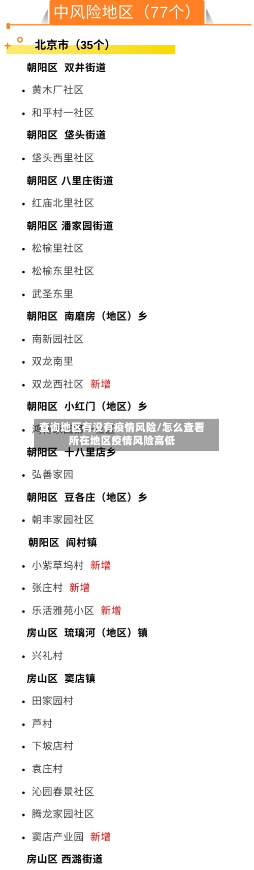 查询地区有没有疫情风险/怎么查看所在地区疫情风险高低-第3张图片