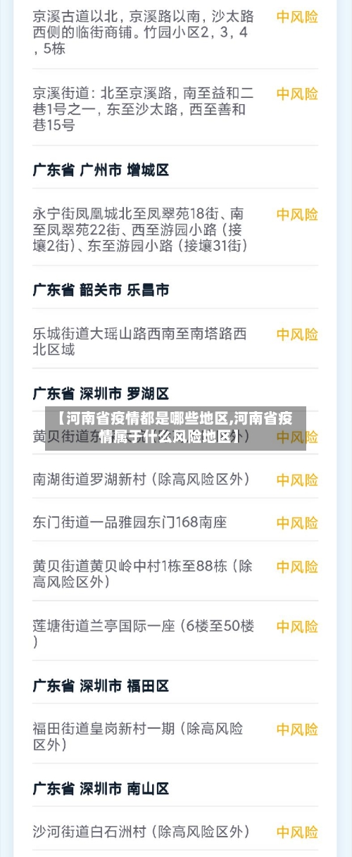 【河南省疫情都是哪些地区,河南省疫情属于什么风险地区】-第3张图片