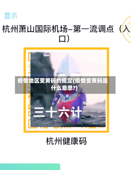 疫情地区变黄码的规定(疫情变黄码是什么意思?)-第2张图片