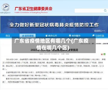 广东省疫情地区有哪几个(广东疫情在哪几个区)